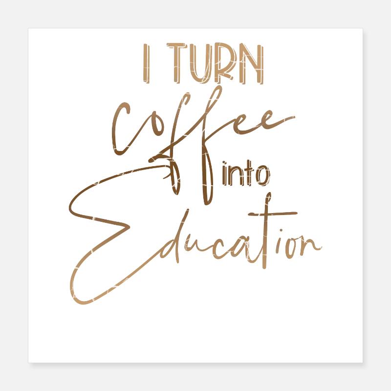 café Poster 40 x 40 cm