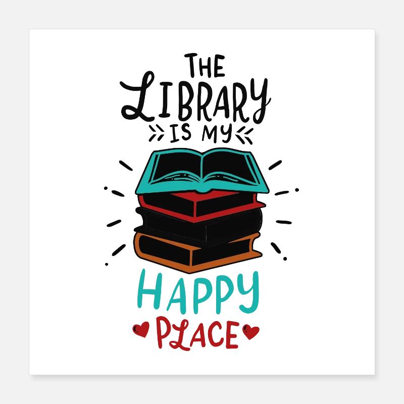 Libary Books Poster 16" x 16" (40x40 cm)
