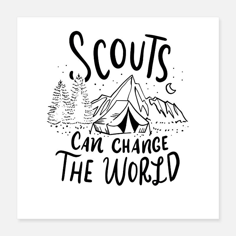 scout Poster 40 x 40 cm