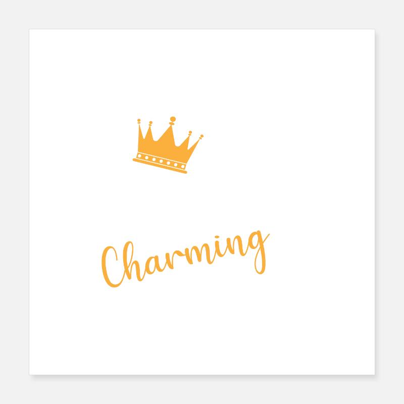 Märchenprinz Poster 40x40 cm