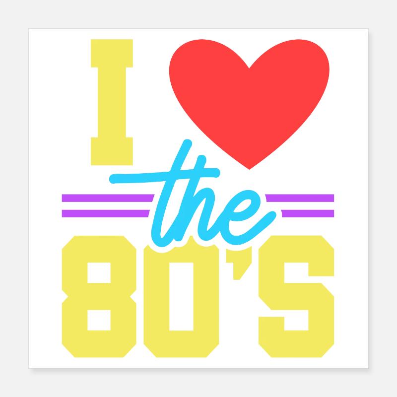 80 Poster 40 x 40 cm