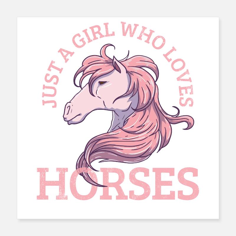 Pferd Poster 40x40 cm