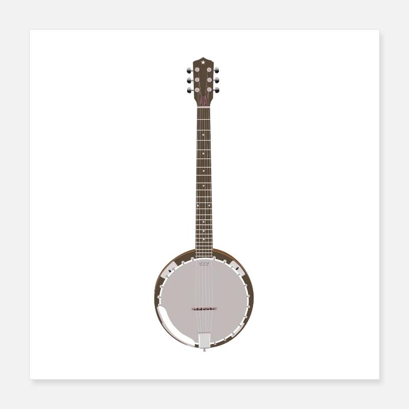 Banjo - Single Banjo Poster 16" x 16" (40x40 cm)