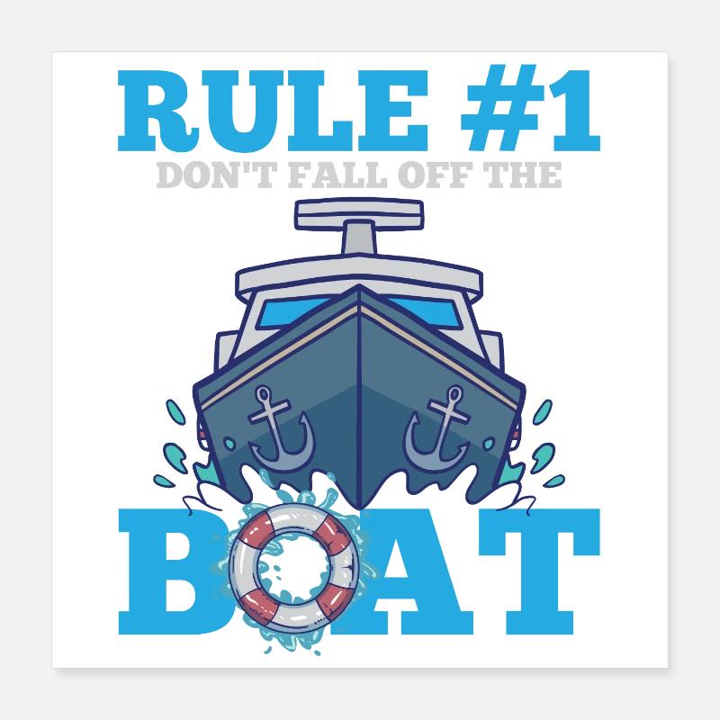 Boat Poster 16" x 16" (40x40 cm)