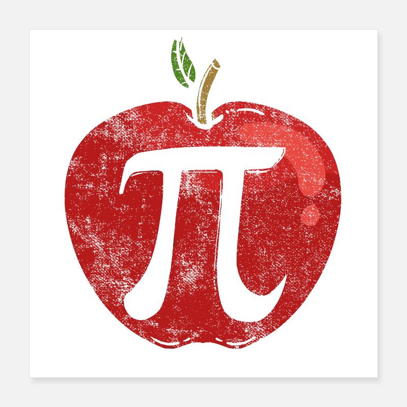 Pi math Poster 16" x 16" (40x40 cm)