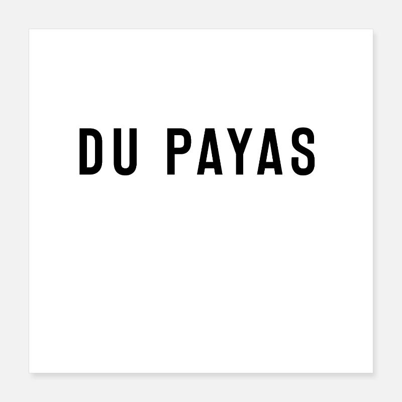 Payas Schweizerdeutsch Poster 40x40 cm