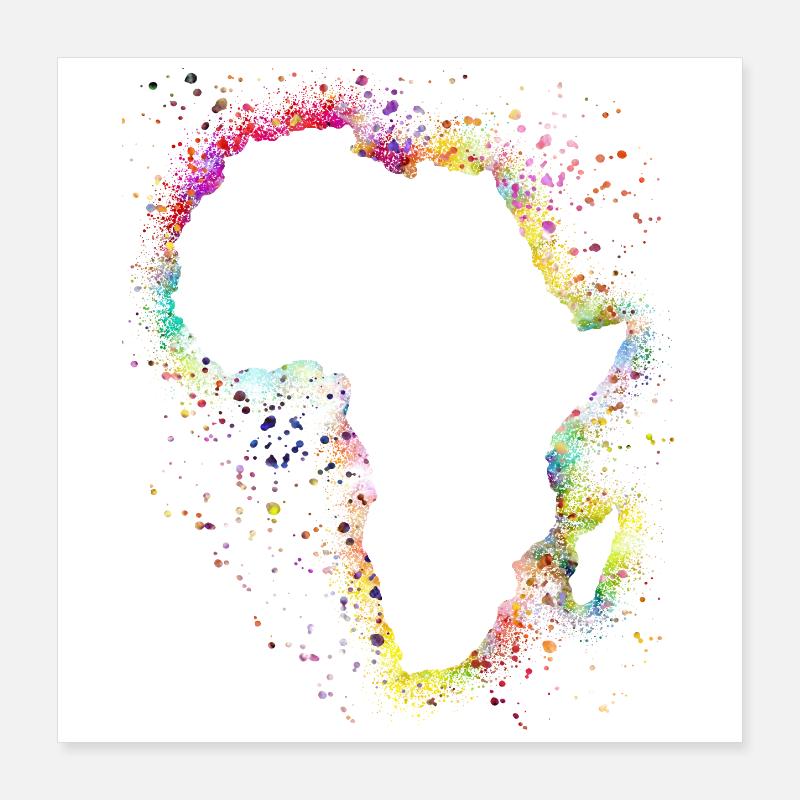 Afrika Poster 40x40 cm