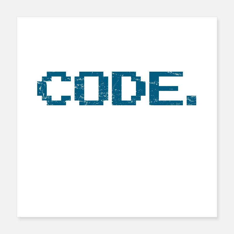 Code de programmation informatique Poster 40 x 40 cm