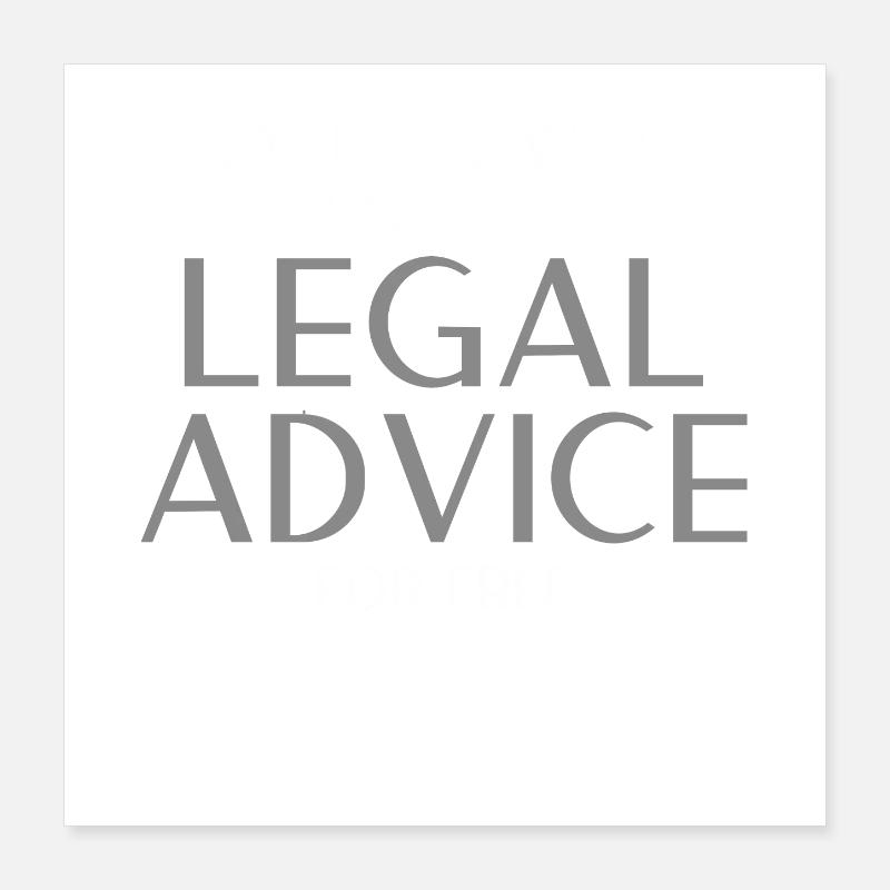 Conseils juridiques d'avocat Poster 40 x 40 cm