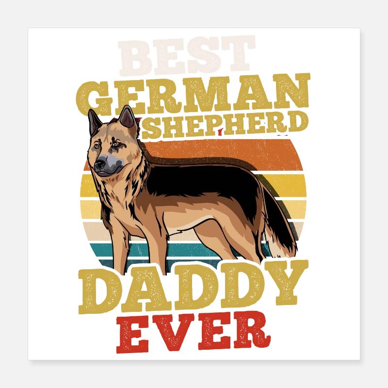 German Shepherd Poster 16" x 16" (40x40 cm)