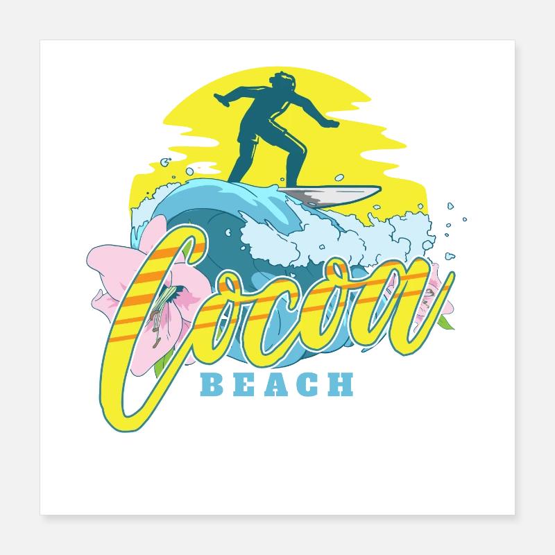 Plage de Cacao Poster 40 x 40 cm