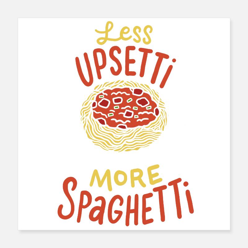 Spaghetti Poster 40 x 40 cm