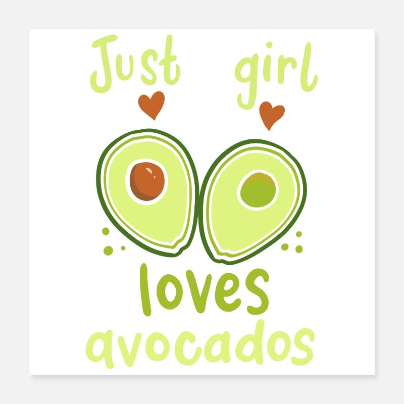 Avocado Poster 40x40 cm
