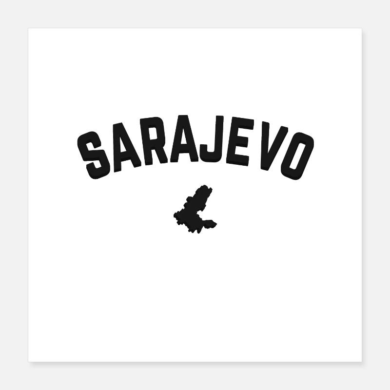 Sarajevo Bosnie Poster 40 x 40 cm
