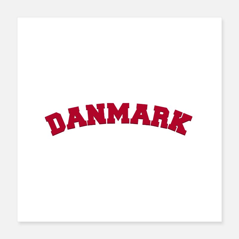 Dänemark Poster 40x40 cm
