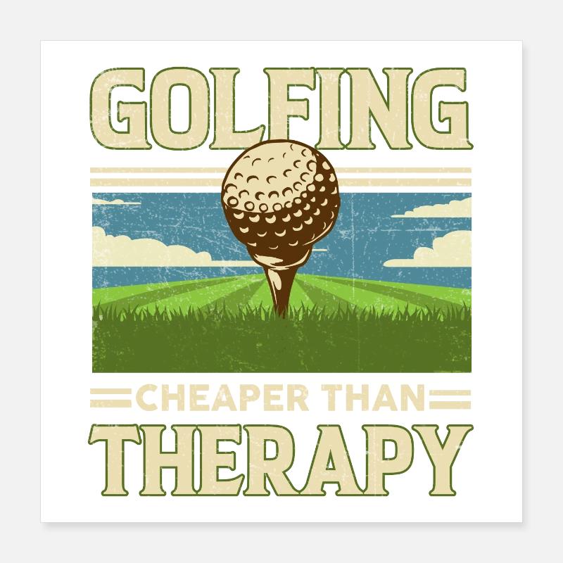 le golf Poster 40 x 40 cm