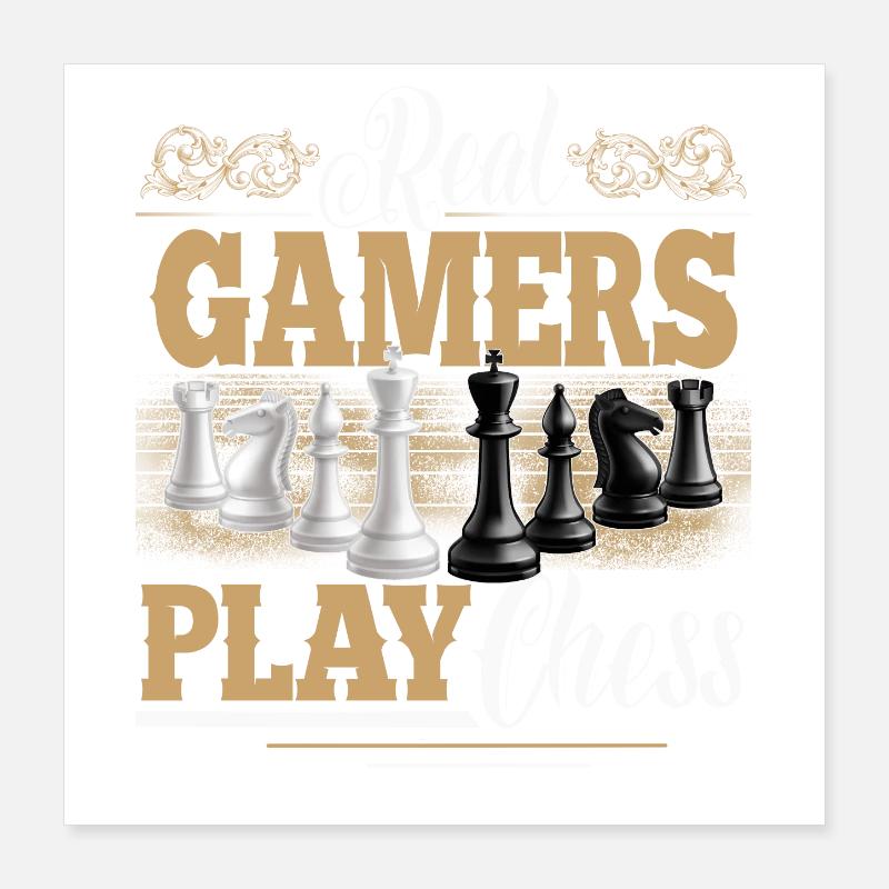 Schach Poster 40x40 cm