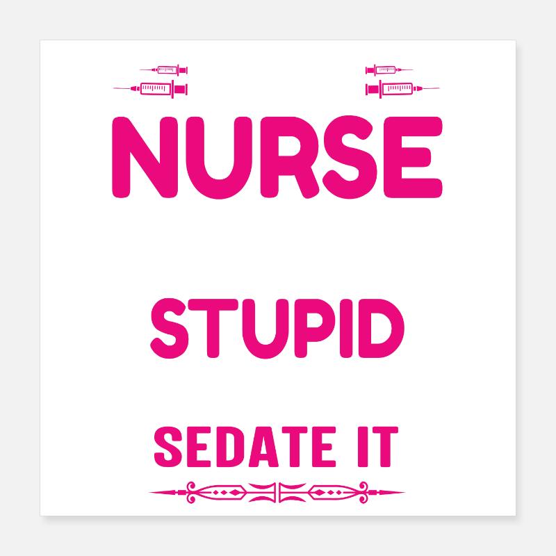 Krankenschwester Poster 40x40 cm