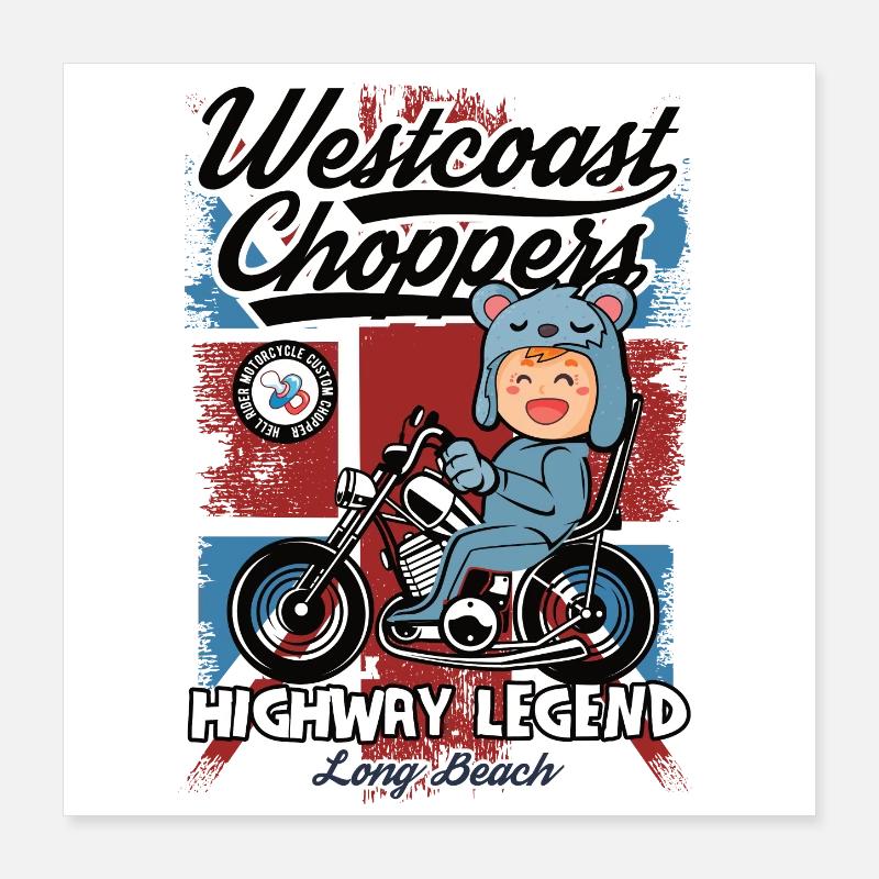 Westcoast Choppers Highway Poster 16" x 16" (40x40 cm)