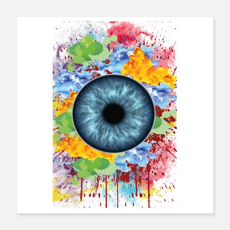 Auge Poster 40x40 cm