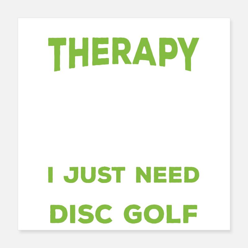 Disc Golf Poster 40x40 cm