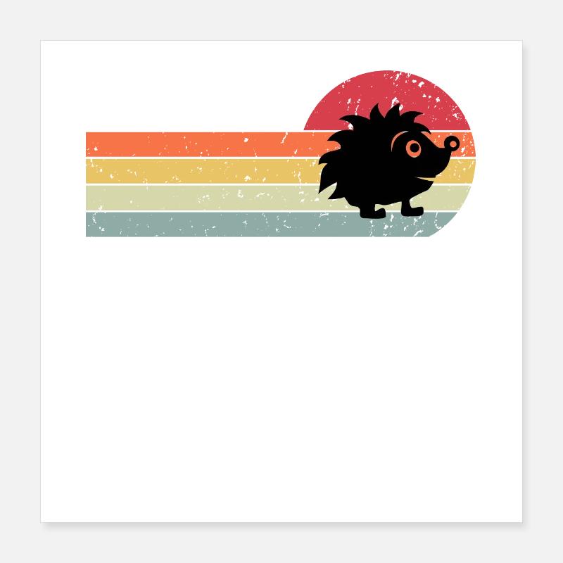 hedgehog Poster 16" x 16" (40x40 cm)