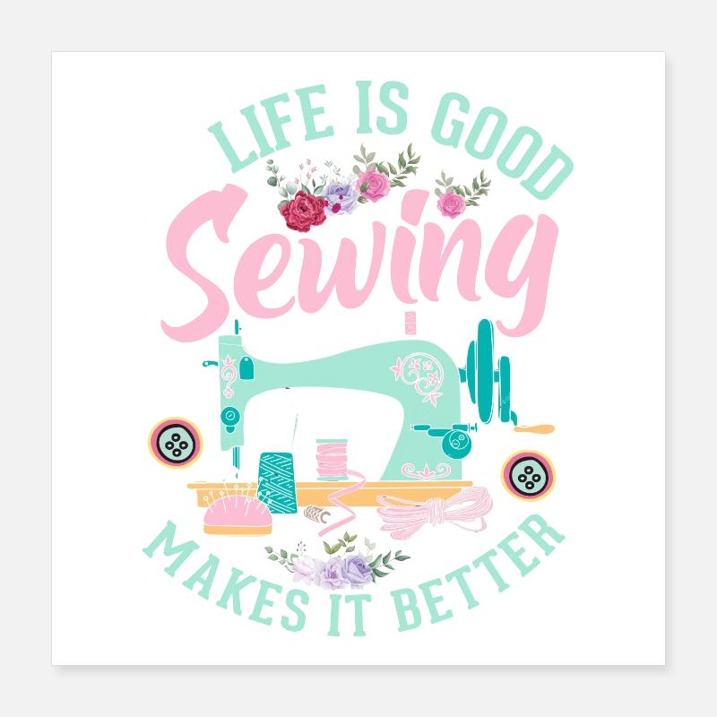 sew Poster 16" x 16" (40x40 cm)