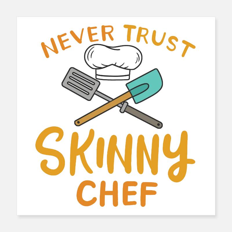 Koch Kochen Poster 40x40 cm