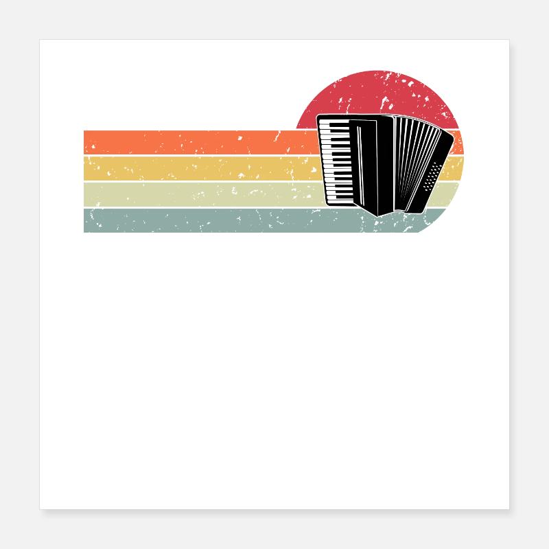 Accordéon Poster 40 x 40 cm