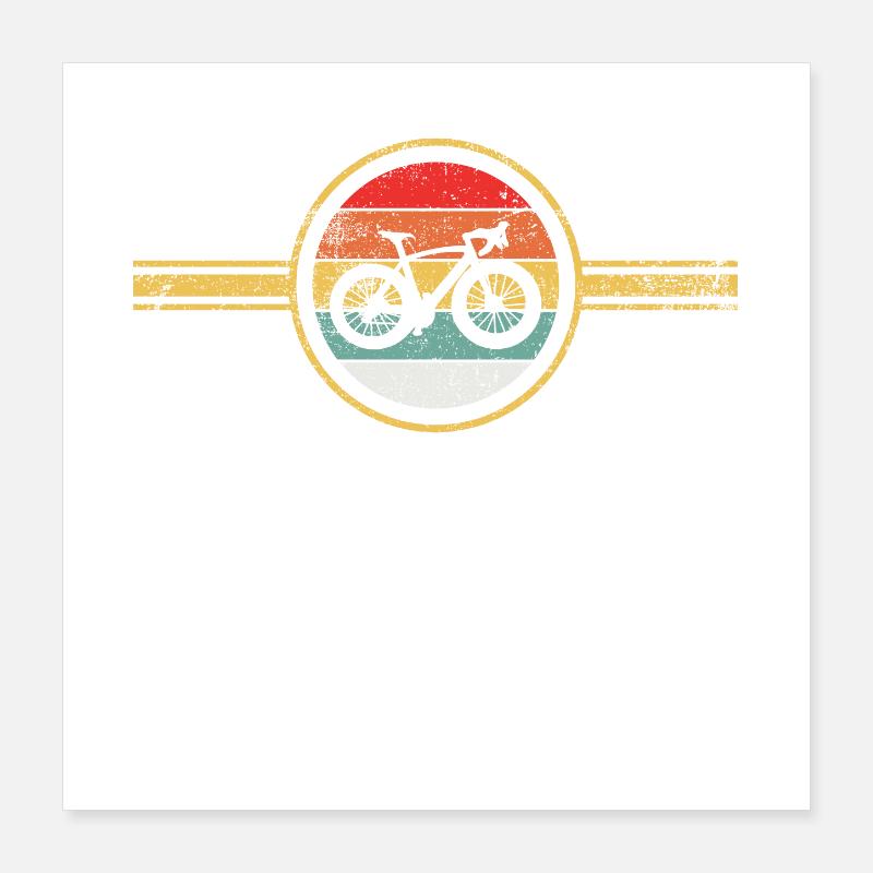 Radfahren Radfahrer Vintage Poster 40x40 cm