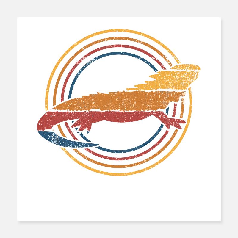 Leguan Eidechse Poster 40x40 cm