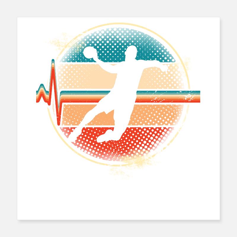 Handball Poster 40x40 cm