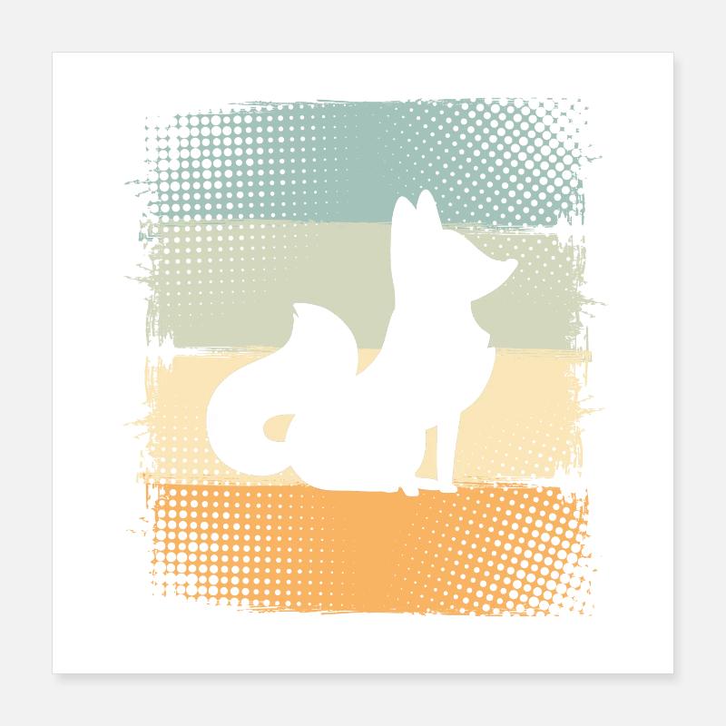 Fuchs Poster 40x40 cm