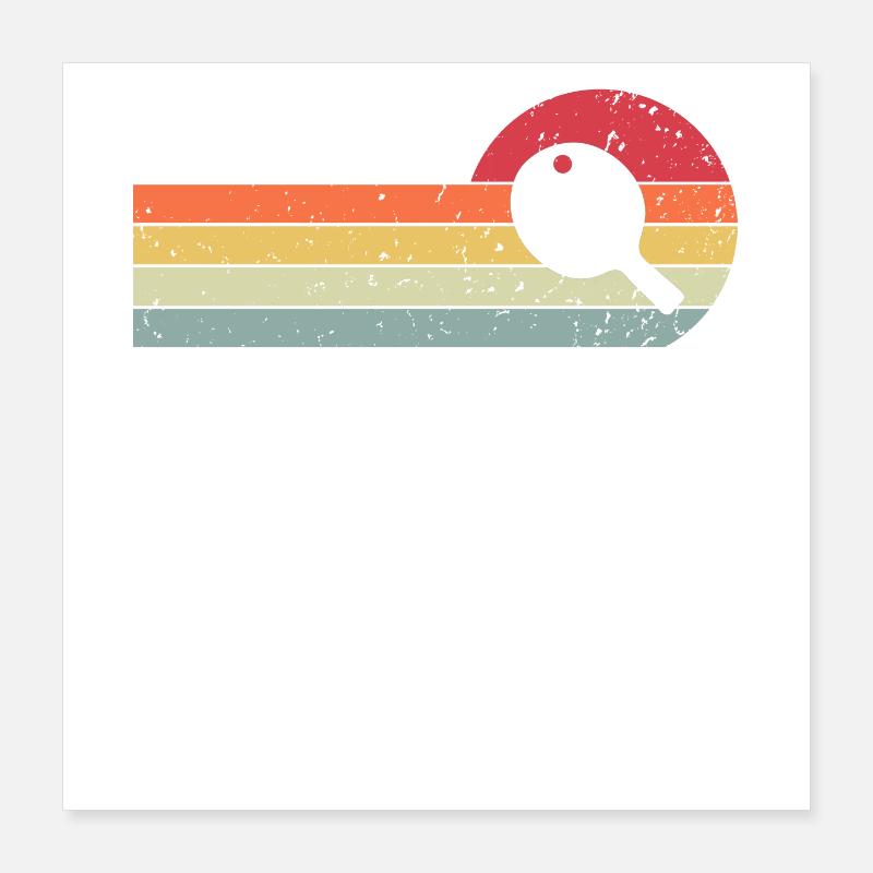 Ping-pong Poster 40 x 40 cm