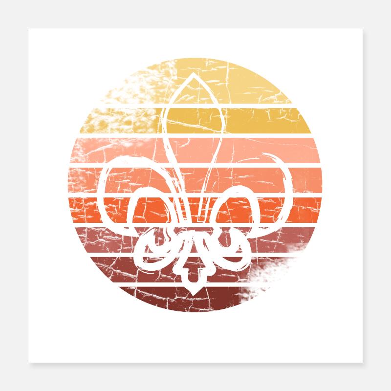 Scout Group Scout Camp Poster 16" x 16" (40x40 cm)