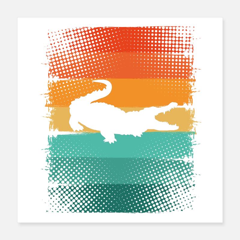 Alligator Poster 40x40 cm