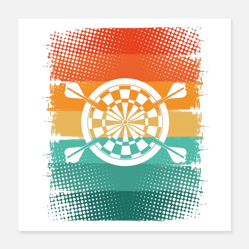 Dart Poster 16" x 16" (40x40 cm)