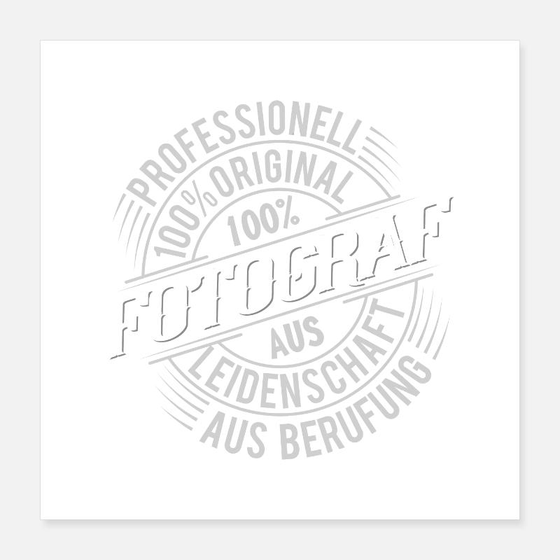 Fotograf Poster 40x40 cm