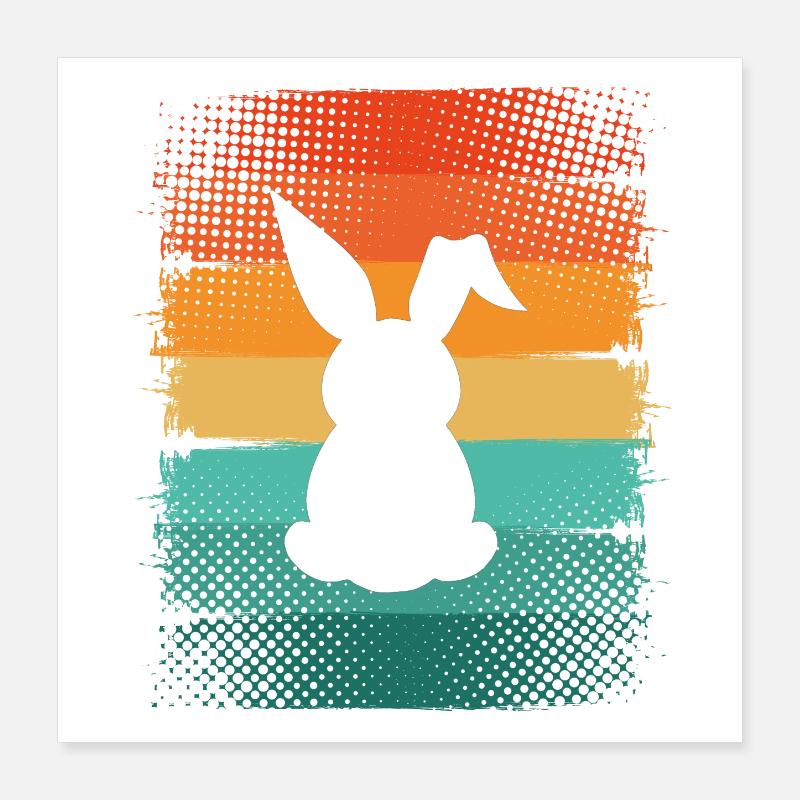Hare Poster 16" x 16" (40x40 cm)