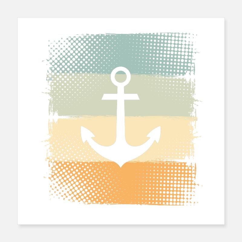 Anker Poster 40x40 cm