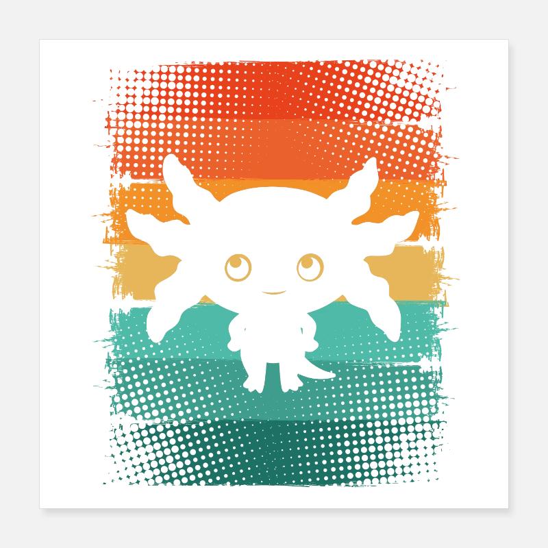 Axolotl Poster 40x40 cm