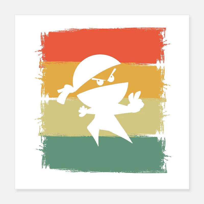 Ninja Poster 16" x 16" (40x40 cm)