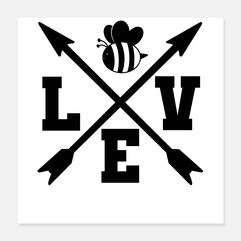 Abeille Poster 40 x 40 cm