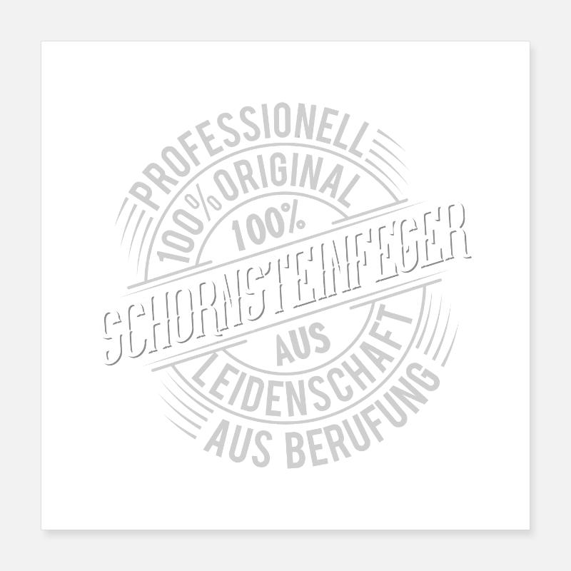 Schornsteinfeger Poster 40x40 cm