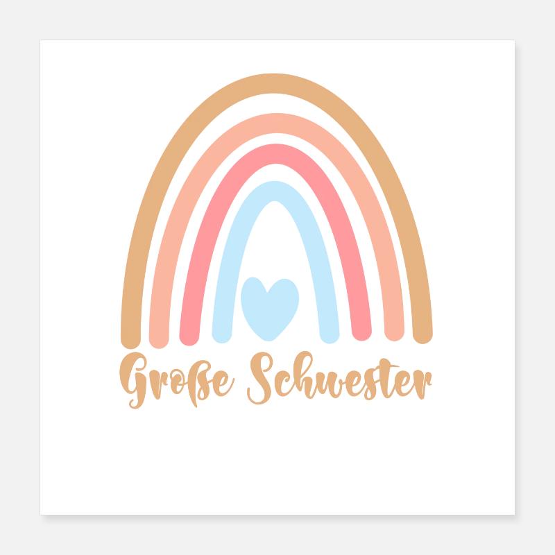 Große Schwester Poster 40x40 cm