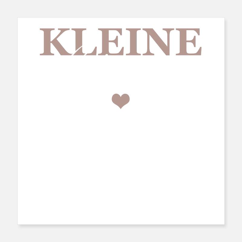 Kleine Schwester Poster 40x40 cm