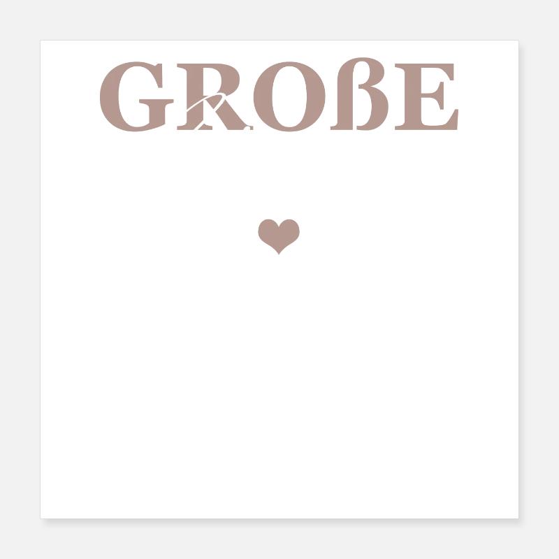 Große Schwester Poster 40x40 cm