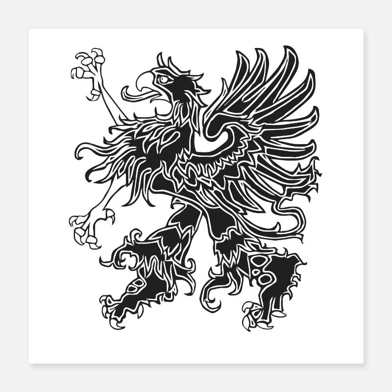 Vorpommern Greif Poster 40x40 cm