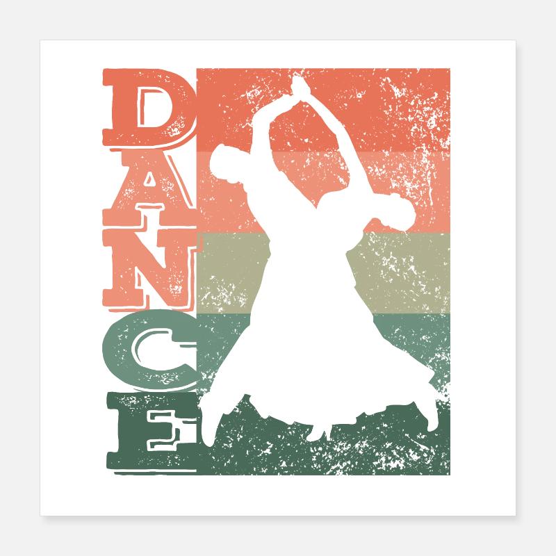 Standard Dance Dancing Couple Viennese Waltz Poster 16" x 16" (40x40 cm)