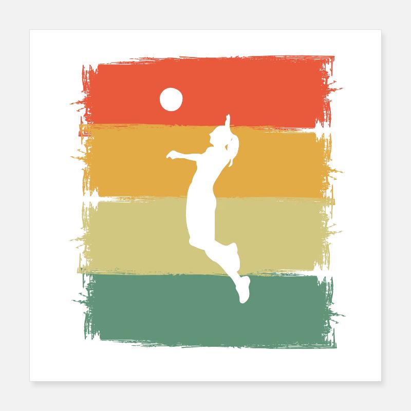 Volleyball Poster 40x40 cm